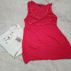 5 tor $25.  Diva ruffled top tank top
